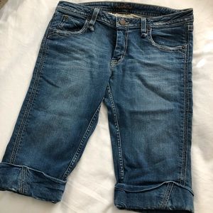 Hudson knee length jean shorts
